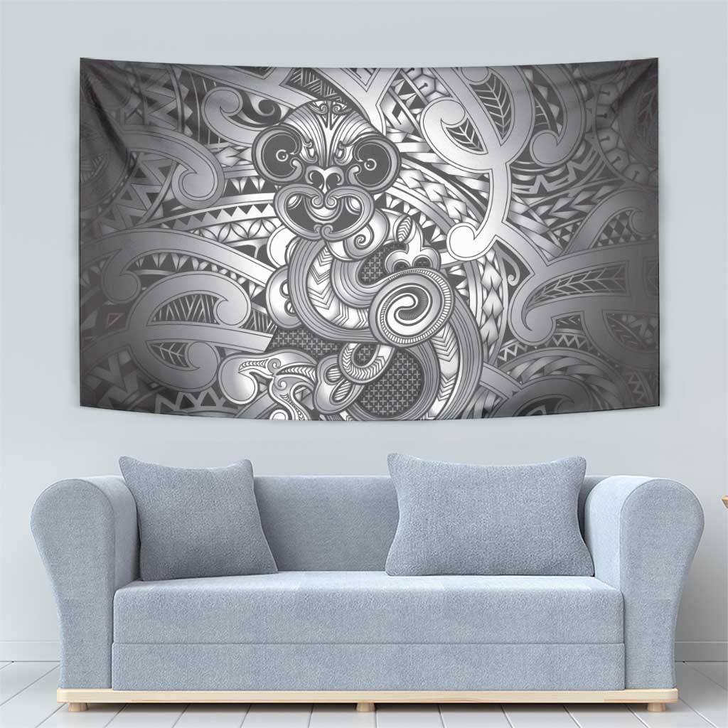 Aotearoa Maori Hei Tiki Tapestry Kiwikiwi Kowhaiwhai Puhoro Motif