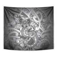 Aotearoa Maori Hei Tiki Tapestry Kiwikiwi Kowhaiwhai Puhoro Motif