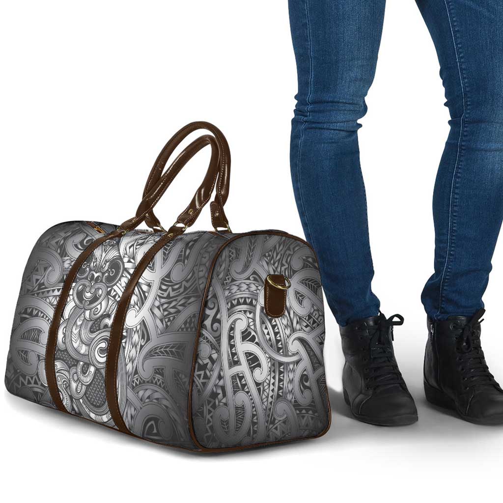 Aotearoa Maori Hei Tiki Travel Bag Kiwikiwi Kowhaiwhai Puhoro Motif LT9 - Polynesian Pride