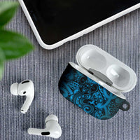 Aotearoa Maori Hei Tiki AirPods Case Kikorangi Kowhaiwhai Puhoro Motif LT9 - Polynesian Pride