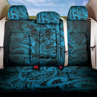 Aotearoa Maori Hei Tiki Back Car Seat Cover Kikorangi Kowhaiwhai Puhoro Motif LT9 One Size Blue - Polynesian Pride