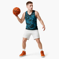 Aotearoa Maori Hei Tiki Basketball Jersey Kikorangi Kowhaiwhai Puhoro Motif LT9 - Polynesian Pride