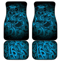 Aotearoa Maori Hei Tiki Car Mats Kikorangi Kowhaiwhai Puhoro Motif LT9 - Polynesian Pride