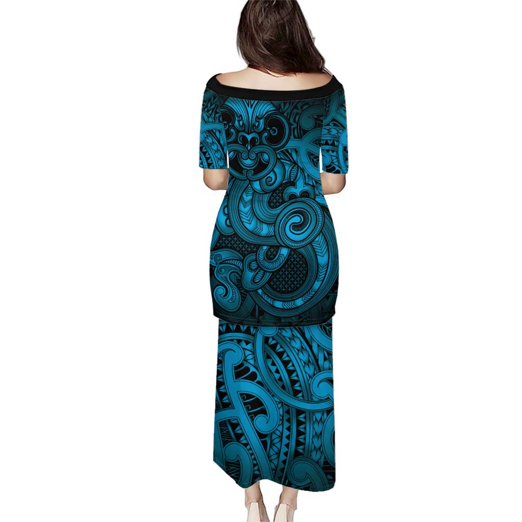 Aotearoa Maori Hei Tiki Puletasi Kikorangi Kowhaiwhai Puhoro Motif LT9 - Polynesian Pride