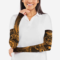 Aotearoa Maori Hei Tiki Arm Sleeves Koura Kowhaiwhai Puhoro Motif LT9 - Polynesian Pride