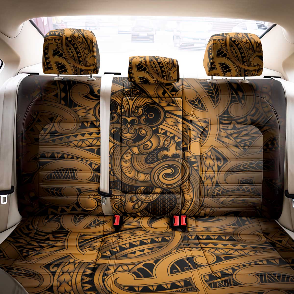 Aotearoa Maori Hei Tiki Back Car Seat Cover Koura Kowhaiwhai Puhoro Motif LT9 - Polynesian Pride