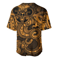 Aotearoa Maori Hei Tiki Baseball Jersey Koura Kowhaiwhai Puhoro Motif