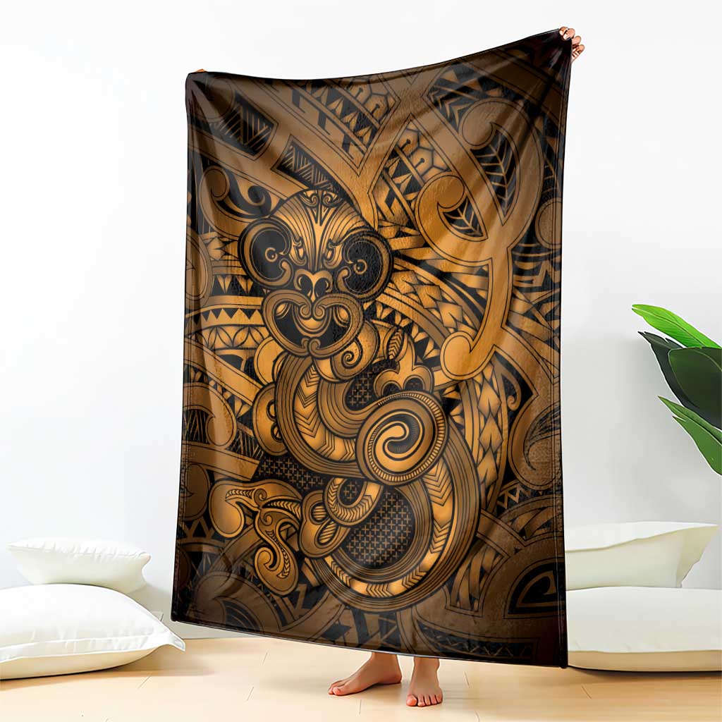 Aotearoa Maori Hei Tiki Blanket Koura Kowhaiwhai Puhoro Motif