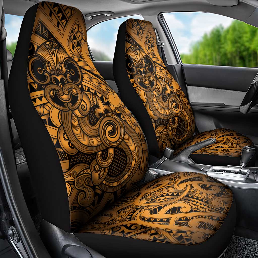 Aotearoa Maori Hei Tiki Car Seat Cover Koura Kowhaiwhai Puhoro Motif LT9 - Polynesian Pride