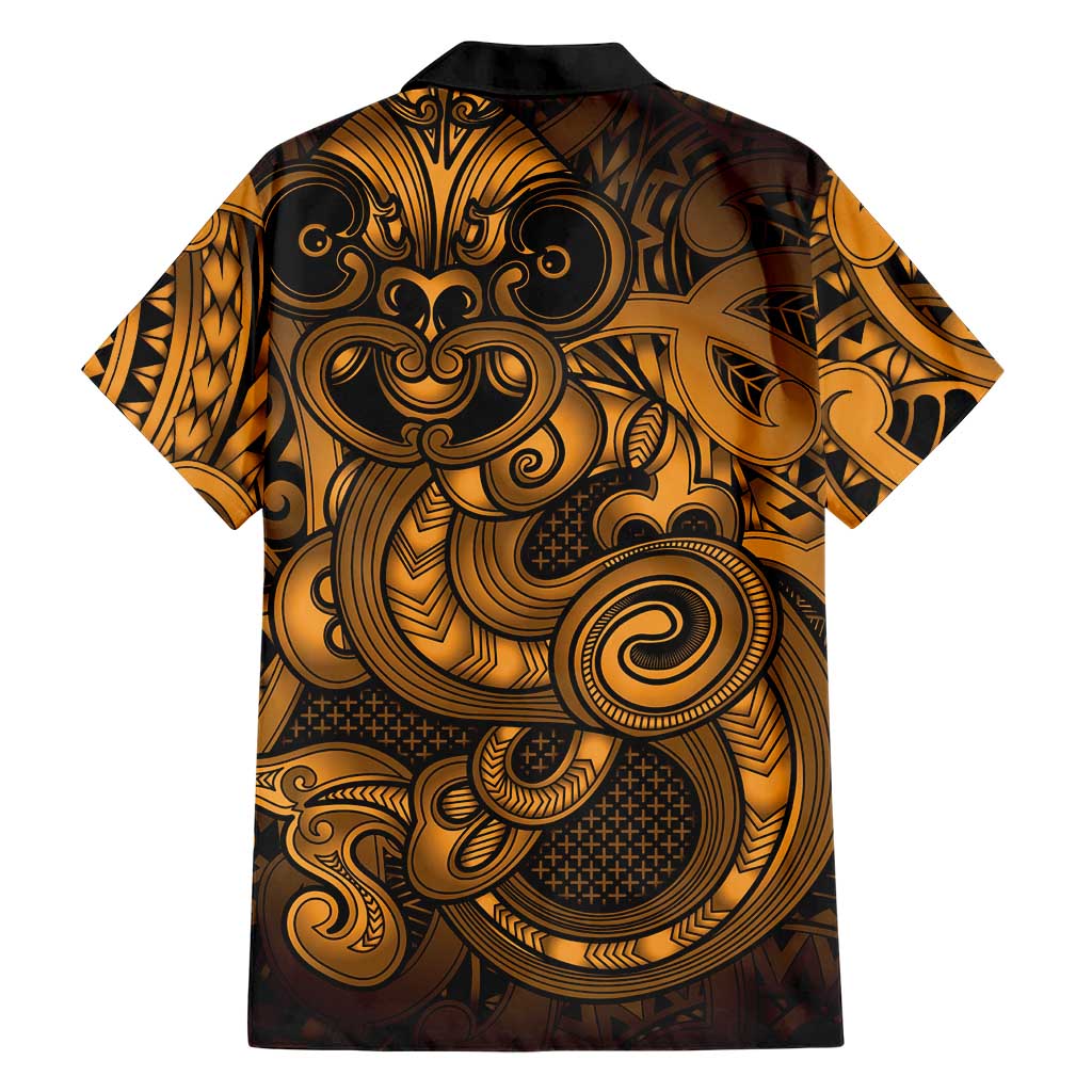Aotearoa Maori Hei Tiki Family Matching Short Sleeve Bodycon Dress and Hawaiian Shirt Koura Kowhaiwhai Puhoro Motif LT9 - Polynesian Pride