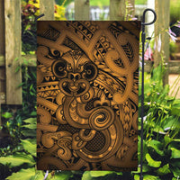 Aotearoa Maori Hei Tiki Garden Flag Koura Kowhaiwhai Puhoro Motif
