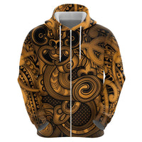 Aotearoa Maori Hei Tiki Hoodie Koura Kowhaiwhai Puhoro Motif LT9 - Polynesian Pride