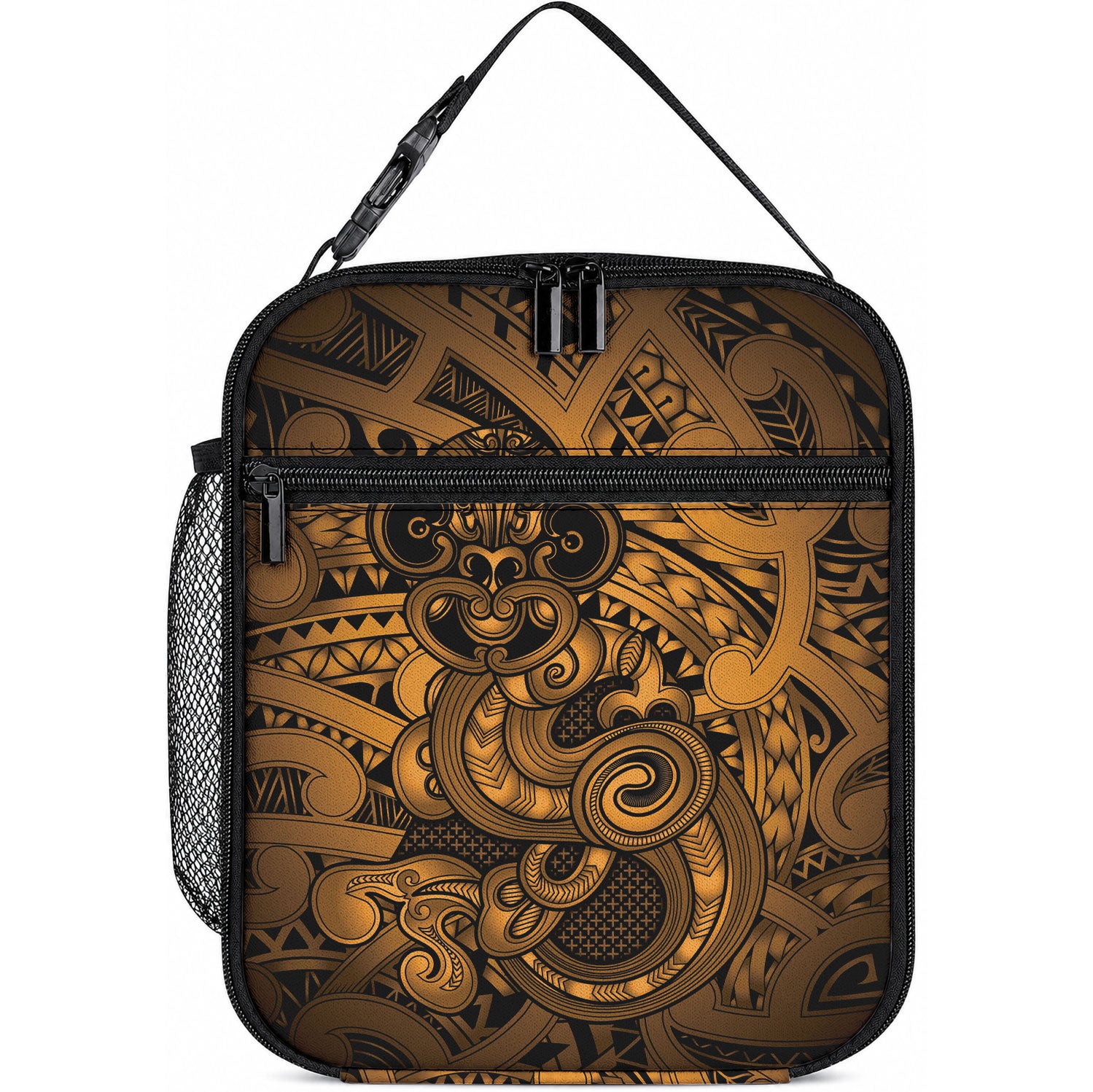 Aotearoa Maori Hei Tiki Lunch Bag Koura Kowhaiwhai Puhoro Motif