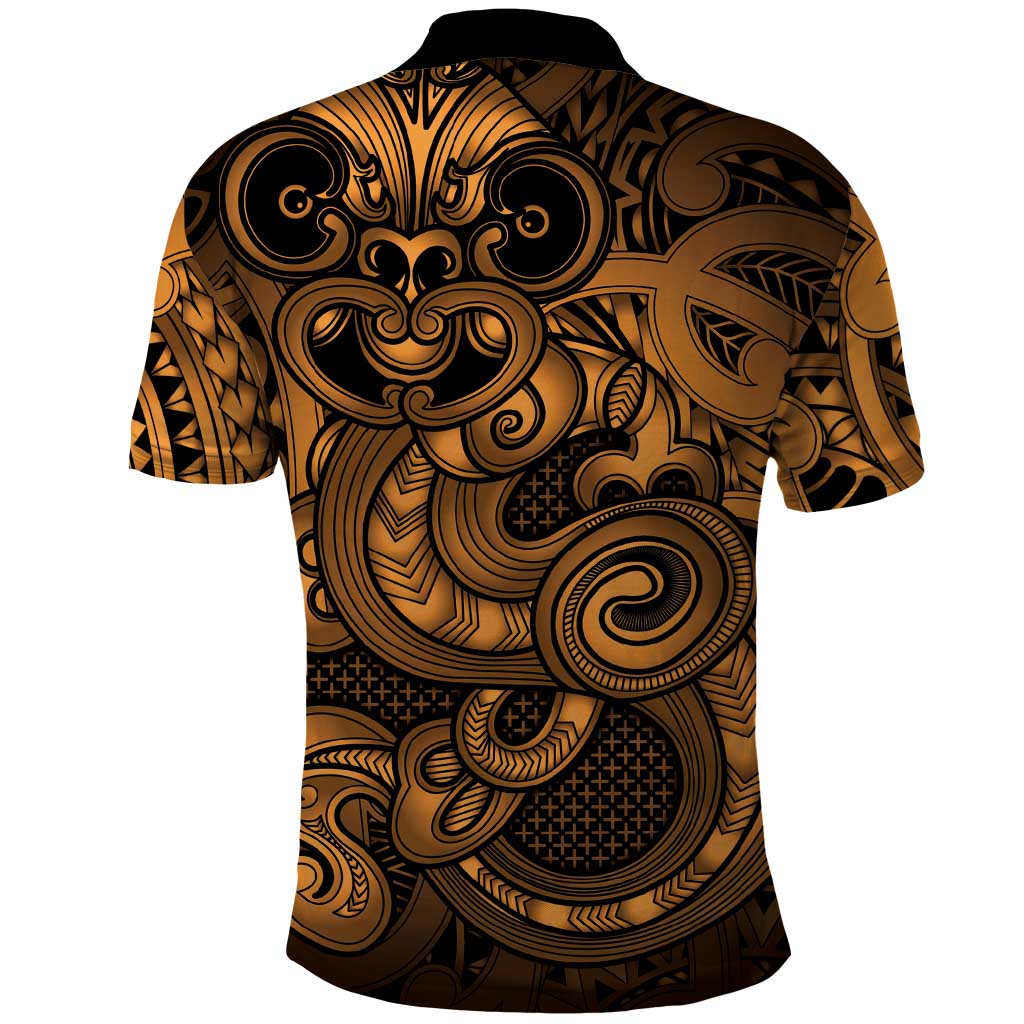 Aotearoa Maori Hei Tiki Polo Shirt Koura Kowhaiwhai Puhoro Motif LT9 - Polynesian Pride