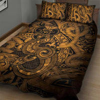 Aotearoa Maori Hei Tiki Quilt Bed Set Koura Kowhaiwhai Puhoro Motif