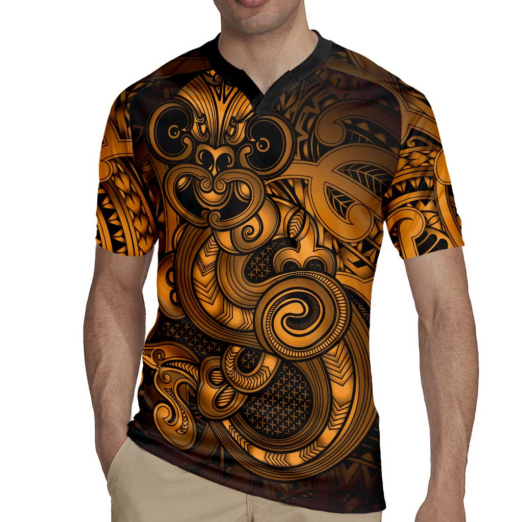 Aotearoa Maori Hei Tiki Rugby Jersey Koura Kowhaiwhai Puhoro Motif LT9 - Polynesian Pride