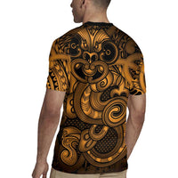 Aotearoa Maori Hei Tiki Rugby Jersey Koura Kowhaiwhai Puhoro Motif LT9 - Polynesian Pride