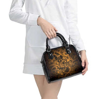 Aotearoa Maori Hei Tiki Shoulder Handbag Koura Kowhaiwhai Puhoro Motif LT9 - Polynesian Pride