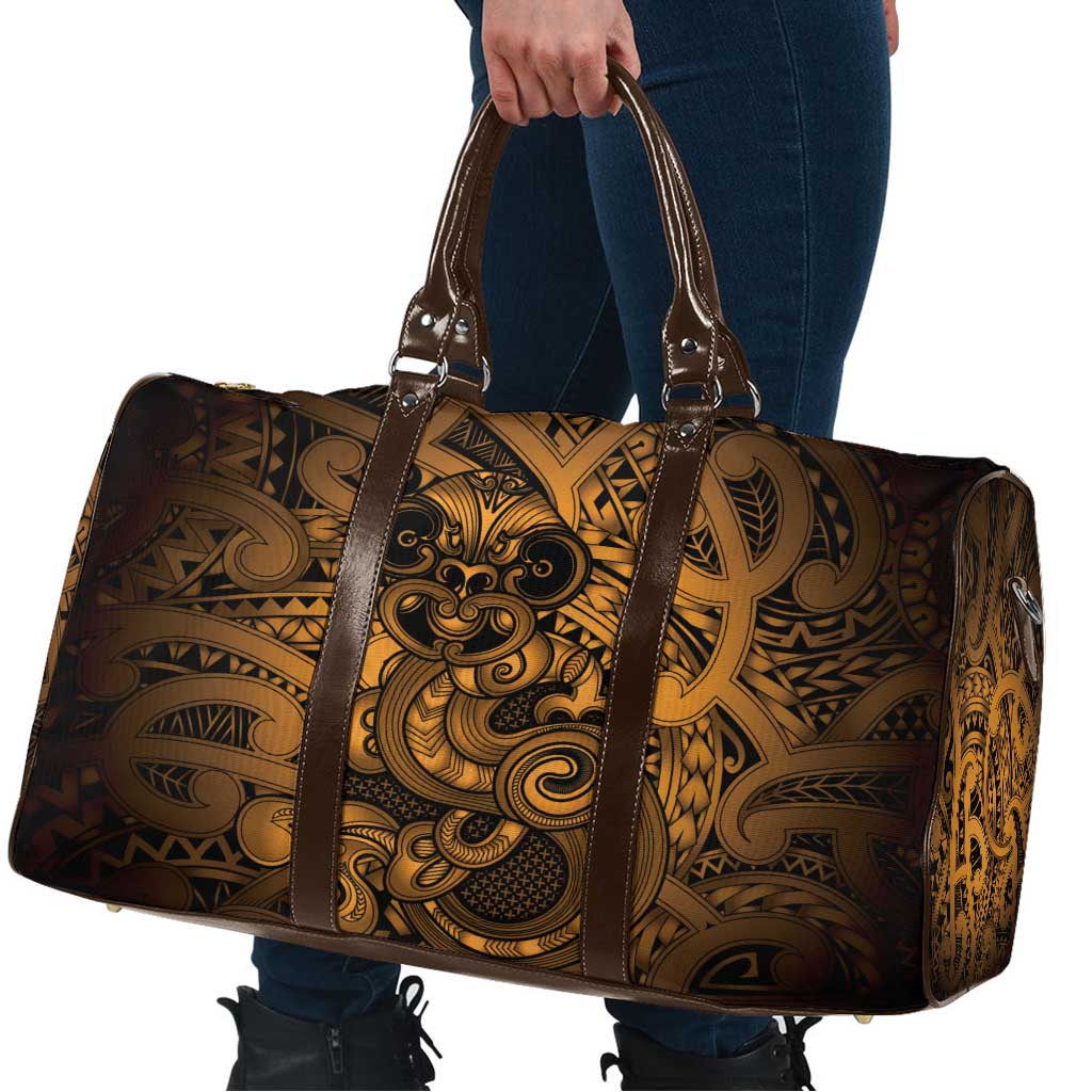 Aotearoa Maori Hei Tiki Travel Bag Koura Kowhaiwhai Puhoro Motif LT9 - Polynesian Pride
