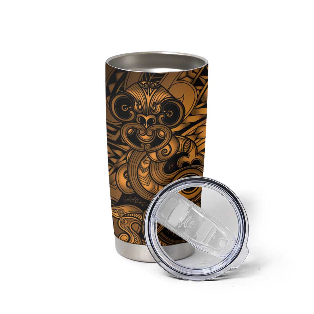 Aotearoa Maori Hei Tiki Tumbler Cup Koura Kowhaiwhai Puhoro Motif LT9 - Polynesian Pride