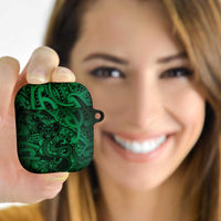 Aotearoa Maori Hei Tiki AirPods Case Kakariki Kowhaiwhai Puhoro Motif LT9 - Polynesian Pride