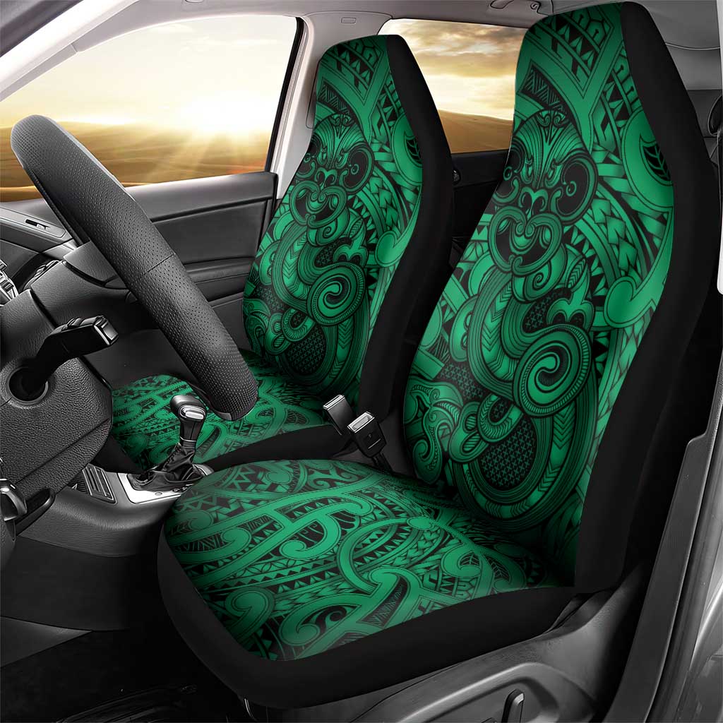 Aotearoa Maori Hei Tiki Car Seat Cover Kakariki Kowhaiwhai Puhoro Motif LT9 - Polynesian Pride