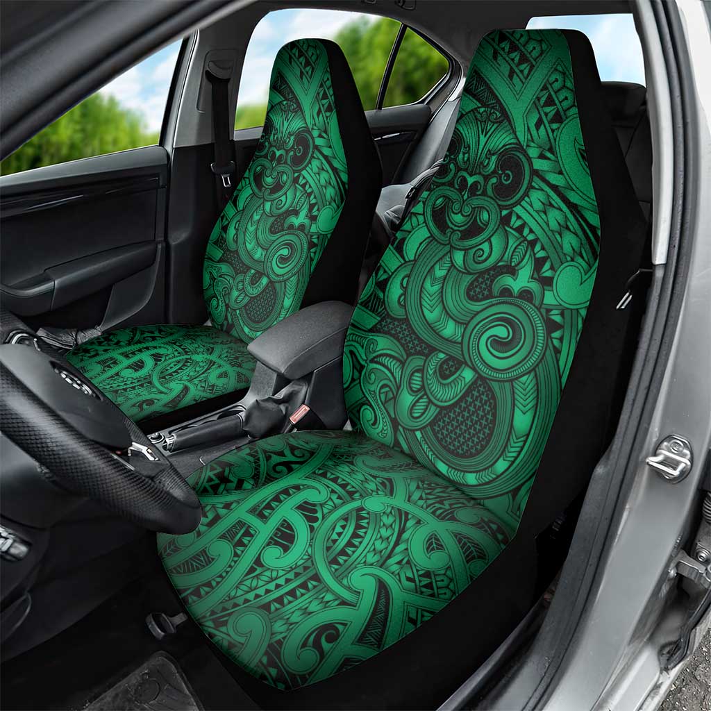 Aotearoa Maori Hei Tiki Car Seat Cover Kakariki Kowhaiwhai Puhoro Motif LT9 - Polynesian Pride