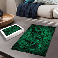 Aotearoa Maori Hei Tiki Puzzle Kakariki Kowhaiwhai Puhoro Motif