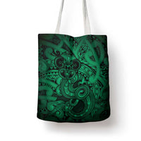 Aotearoa Maori Hei Tiki Tote Bag Kakariki Kowhaiwhai Puhoro Motif LT9 - Polynesian Pride