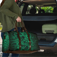 Aotearoa Maori Hei Tiki Travel Bag Kakariki Kowhaiwhai Puhoro Motif LT9 - Polynesian Pride