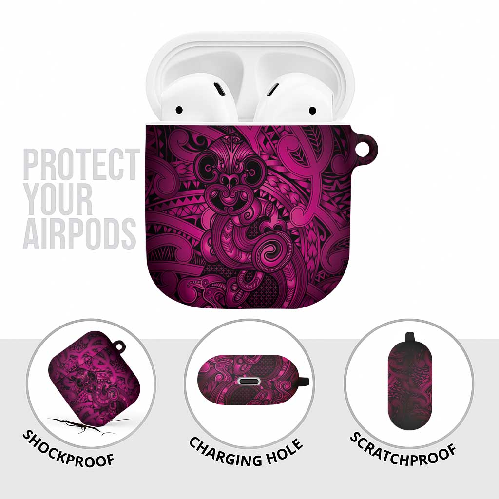 Aotearoa Maori Hei Tiki AirPods Case Mawhero Kowhaiwhai Puhoro Motif LT9 - Polynesian Pride