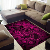 Aotearoa Maori Hei Tiki Area Rug Mawhero Kowhaiwhai Puhoro Motif LT9 - Polynesian Pride