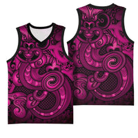 Aotearoa Maori Hei Tiki Basketball Jersey Mawhero Kowhaiwhai Puhoro Motif LT9 - Polynesian Pride