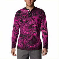 Aotearoa Maori Hei Tiki Button Sweatshirt Mawhero Kowhaiwhai Puhoro Motif