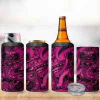 Aotearoa Maori Hei Tiki 4 in 1 Can Cooler Tumbler Mawhero Kowhaiwhai Puhoro Motif LT9 - Polynesian Pride