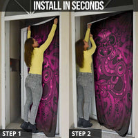 Aotearoa Maori Hei Tiki Door Cover Mawhero Kowhaiwhai Puhoro Motif LT9 - Polynesian Pride
