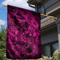 Aotearoa Maori Hei Tiki Garden Flag Mawhero Kowhaiwhai Puhoro Motif