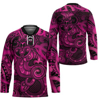 Aotearoa Maori Hei Tiki Hockey Jersey Mawhero Kowhaiwhai Puhoro Motif LT9 - Polynesian Pride