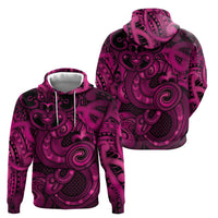 Aotearoa Maori Hei Tiki Hoodie Mawhero Kowhaiwhai Puhoro Motif LT9 - Polynesian Pride