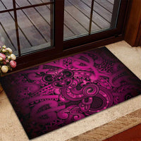 Aotearoa Maori Hei Tiki Rubber Doormat Mawhero Kowhaiwhai Puhoro Motif LT9 - Polynesian Pride