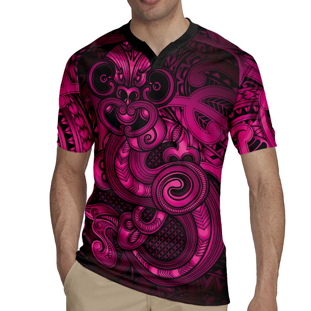 Aotearoa Maori Hei Tiki Rugby Jersey Mawhero Kowhaiwhai Puhoro Motif LT9 - Polynesian Pride
