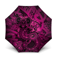 Aotearoa Maori Hei Tiki Umbrella Mawhero Kowhaiwhai Puhoro Motif