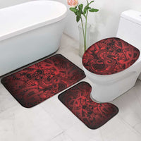 Aotearoa Maori Hei Tiki Bathroom Set Whero Kowhaiwhai Puhoro Motif LT9 - Polynesian Pride