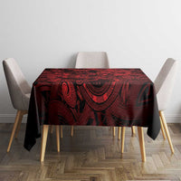 Aotearoa Maori Hei Tiki Tablecloth Whero Kowhaiwhai Puhoro Motif LT9 - Polynesian Pride