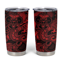 Aotearoa Maori Hei Tiki Tumbler Cup Whero Kowhaiwhai Puhoro Motif LT9 Red - Polynesian Pride