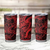 Aotearoa Maori Hei Tiki Tumbler Cup Whero Kowhaiwhai Puhoro Motif LT9 - Polynesian Pride