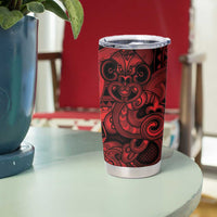 Aotearoa Maori Hei Tiki Tumbler Cup Whero Kowhaiwhai Puhoro Motif LT9 - Polynesian Pride