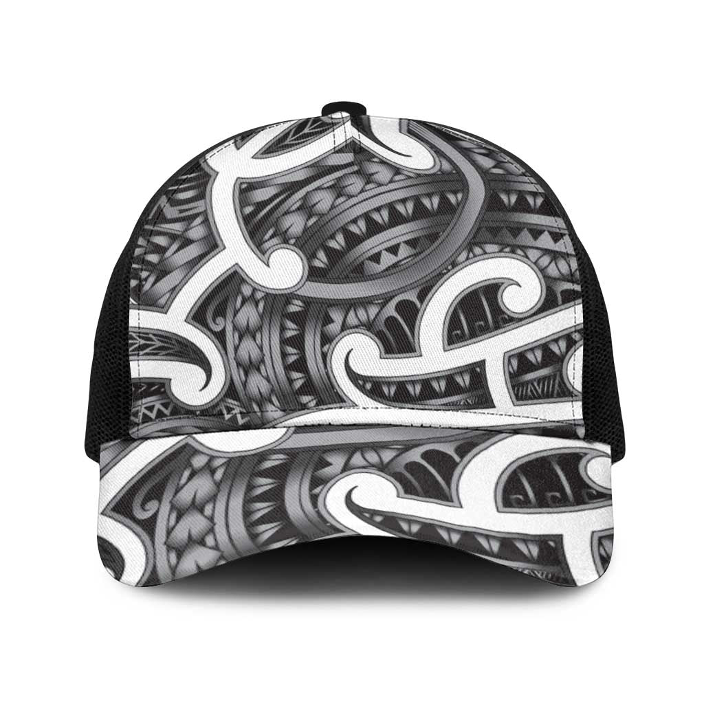 Aotearoa Maori Kowhaiwhai Baseball Net Cap Kiwikiwi Puhoro and Patiki