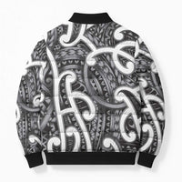 Aotearoa Maori Kowhaiwhai Bomber Puffer Jacket Kiwikiwi Puhoro and Patiki LT9 - Polynesian Pride