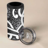Aotearoa Maori Kowhaiwhai 4 in 1 Can Cooler Tumbler Kiwikiwi Puhoro and Patiki LT9 - Polynesian Pride
